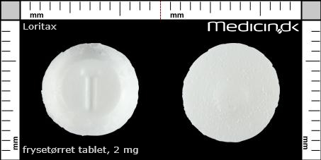 frysetørrede tabletter 2 mg 